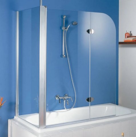 HSK Exklusiv side panel for bath tub attachment, size: 70 x 140 cm, left stop