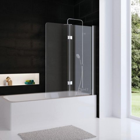 HSK Favorit Nova 2-piece bathtub attachment, size: 90 x 140 cm, stop: right