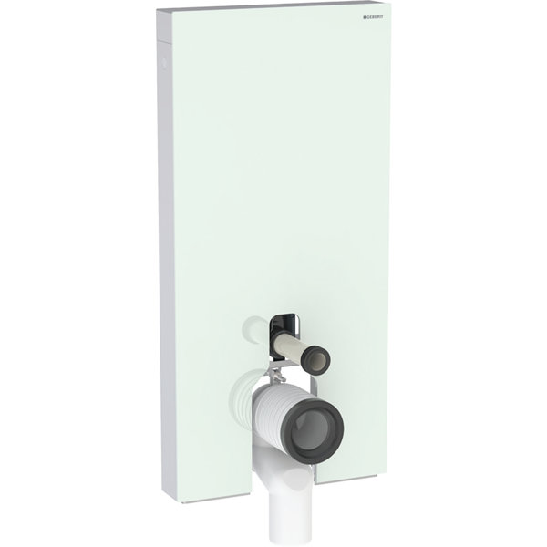 Geberit Monolith Sanitärmodul für Stand-WC, 101cm, Wasseranschluss seitlich, mit P-Anschlussstutzen