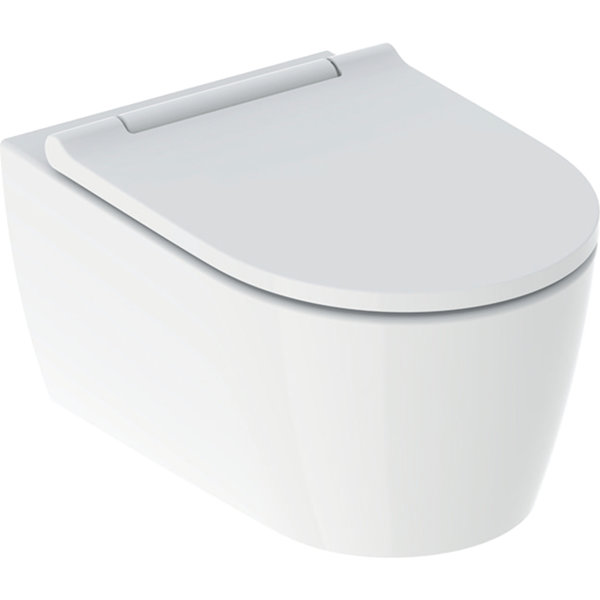 Geberit One Wand-WC Tiefspüler wandhängend, TurboFlush, mit WC-Sitz mit Absenkautomatik