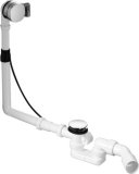 Duravit waste and overflow set Quadroval with bath spout 790290, chrome