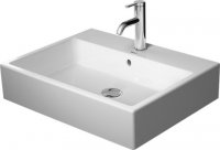 Duravit Vero Air top basin 50x47cm, with overflow, with tap hole bench, 1 tap hole, sanded, glazed back wall