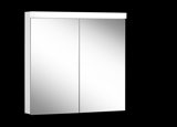 Schneider LOWLINE Plus LED illuminated mirror cabinet, 2 double mirror doors, 80x74,8x13,5cm, 172.080.