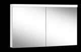 Schneider LOWLINE Plus LED illuminated mirror cabinet, 2 double mirror doors, 130x74,8x13,5cm, 172.130.
