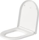 Duravit ME by Starck WC seat Compact, stainless steel hinges, with soft-closing mechanism