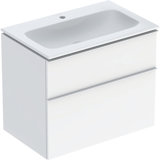 Geberit iCon Set furniture washbasin with vanity unit, 2 drawers, 75x63x48 cm, 502336