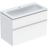 Geberit iCon Set furniture washbasin with vanity unit, 2 drawers, 90x63x48 cm, 502337