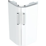 Keramag corner wash hand basin vanity unit Renova Nr. 1 Comprimo New 300x605x300mm White matt/White high gloss...