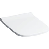 Keramag Smyle Square WC seat Slim with cover, wrap over, antibacterial, QuickRelease hinges, white, with soft-...