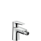 hansgrohe Talis E single-lever bidet mixer, push- open drain set