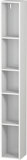 Duravit L-Cube shelf unit, width 180mm, depth 180mm, vertical, 5 compartments