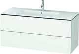Duravit L-Cube Vanity unit wall-mounted, 2 drawers, width: 1220mm, for Me by Starck 233612