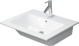 Duravit ME by Starck Furniture wash basin, 1 tap hole, with overflow, with tap hole bench ,630 mm