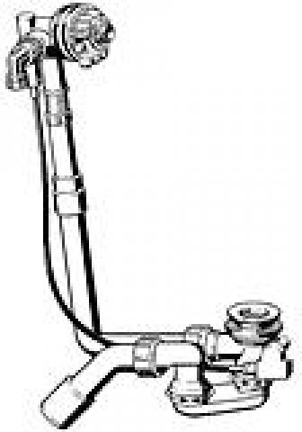 Viega Multiplex Trio drain and overflow set for special trays