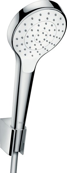 hand-sized Croma Select S shower holder set 1jet with shower hose 160 cm, 26410400, white/ chrome