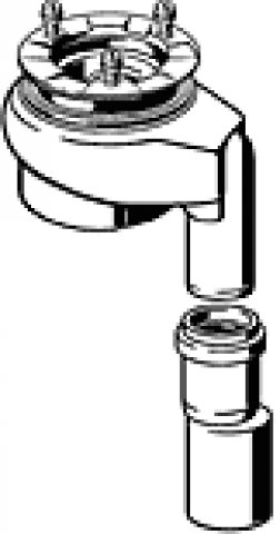 Viega Tempoplex functional unit drain set with vertical outlet
