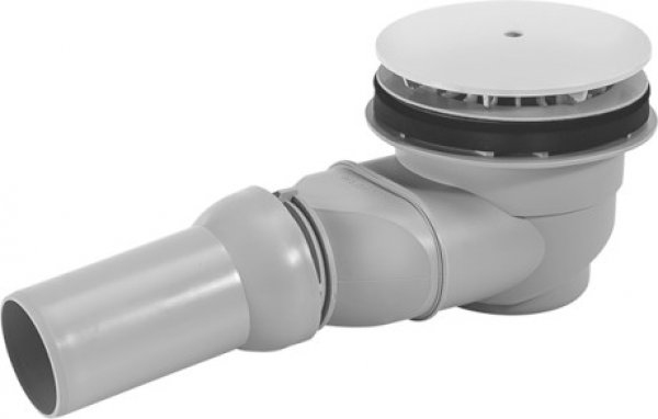 Duravit shower tray drain, 90mm horizontal outlet,