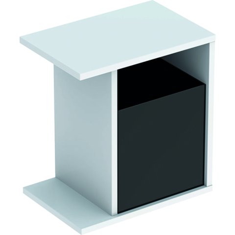 Keramag iCon xs side element 840137 370x400x245 mm, alpine high gloss