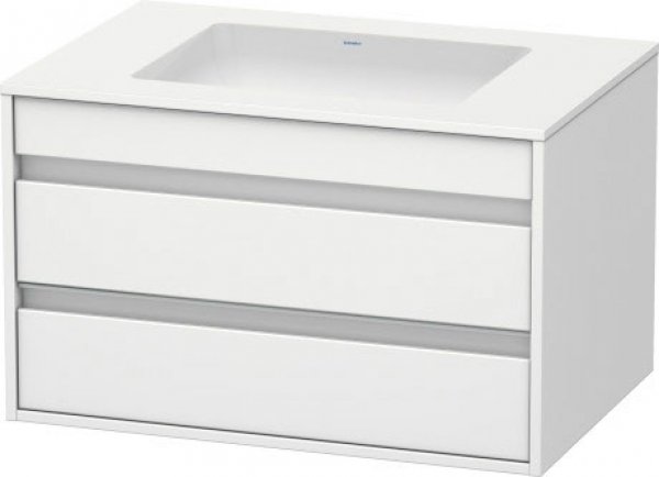 Duravit Ketho Waschtischunterschrank wandhängend 6854, 2 Schubkästen