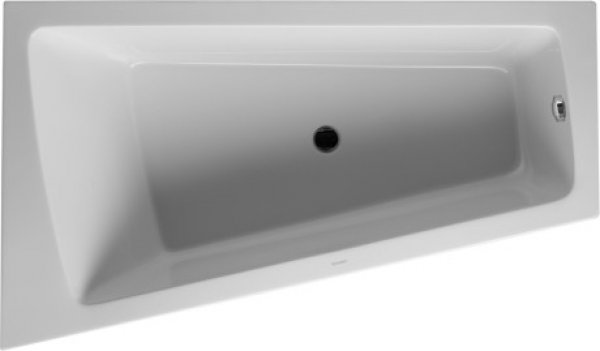 Duravit bathtub Paiova 170x100cm corner left, 700264, with moulded acr...