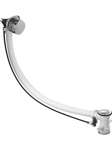 Duravit Surcharge for Quadroval drain and overflow set with bath spout...