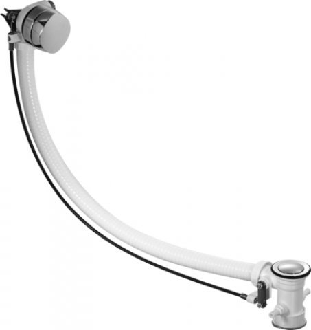 Duravit Surcharge for Quadroval drain and overflow set with bath spout...