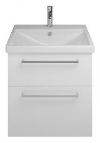 Burgbad Eqio ceramic washbasin including vanity unit SEYQ063, width 63...