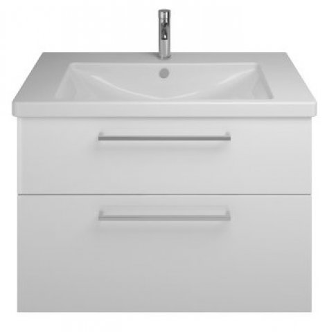 Burgbad Eqio ceramic washbasin including vanity unit SEYQ093, width 930 mm
