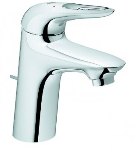 Grohe Eurostyle single lever basin mixer, S-size with waste, open leve...