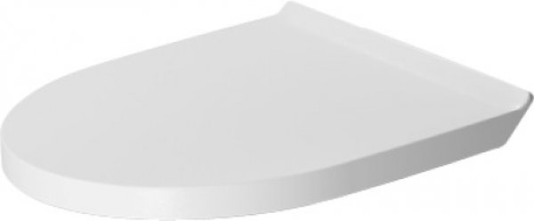 Duravit DuraStyle WC seat, stainless steel hinges, with soft-closing m...