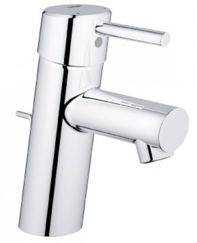 Grohe Concetto single lever basin mixer, S-size with drain unit, EcoJoy
