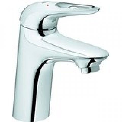 Grohe Eurostyle single lever basin mixer, S-size without pop-up waste, open lever handle, Zero