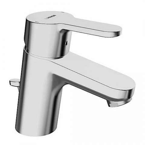 Hansa Hansaprimo single-lever basin mixer with one hand, with pop-up waste Projection 107 mm