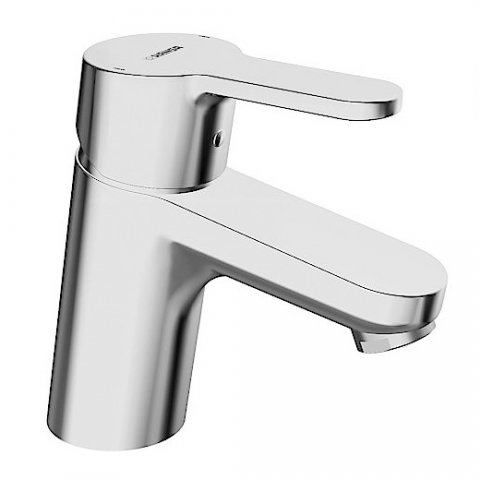 Hansa Hansaprimo basin mixer, without pop-up waste, projection: 107mm,...