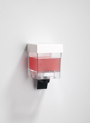 Schneider CARELine Flex-Sana soap hand lever, 0.5 l container for refilling.