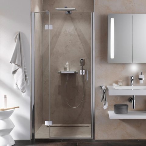 HSK Aperto hinged door on side part in niche, hinged, left-hinged, dimensions: 75.0 cm x 200.0 cm