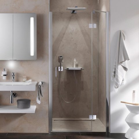 HSK Aperto hinged door on side part in niche, swingable, stop right, dimensions: 75.0 cm x 200.0 cm