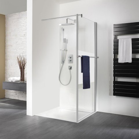 HSK Exklusiv side panel for revolving door, size: 90 x 200 cm, incl. t...