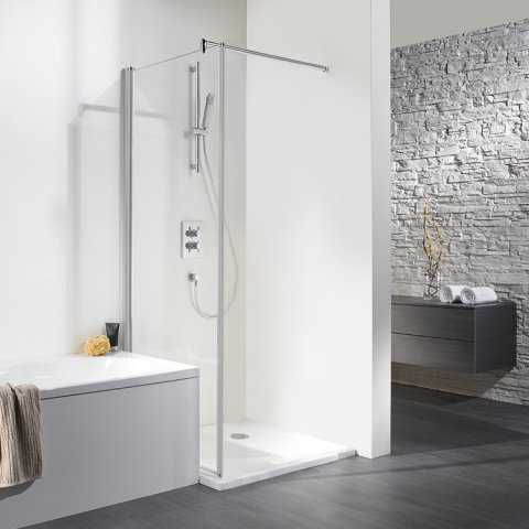 HSK Exklusiv swing-away side panel for revolving door, size: 75 x 200 ...