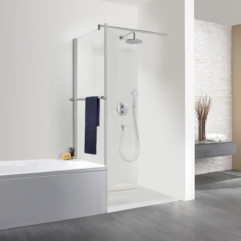 HSK Exklusiv Shortened side panel for swing door, size: 80 x 200 cm, s...