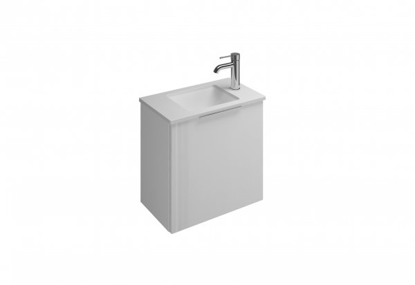 Burgbad Eqio cast mineral washbasin incl. vanity unit, SFPG052
