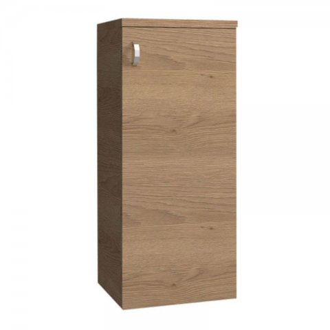 Burgbad Essento Tall cabinet with 1 door and 2 pull-outs, door hinge l...