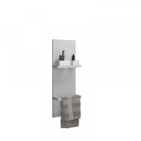 Burgbad Fiumo wall panel, with pleated structure, WAAU035