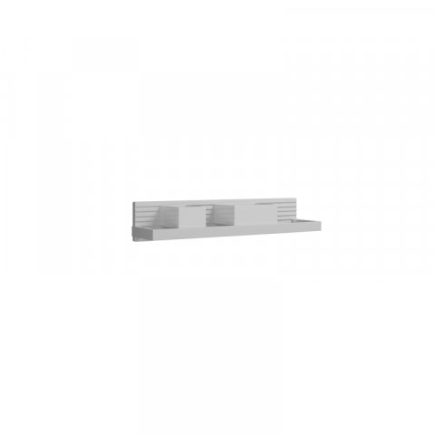 Burgbad Fiumo wall panel, with metal railing, with pleated structure, ACDY060
