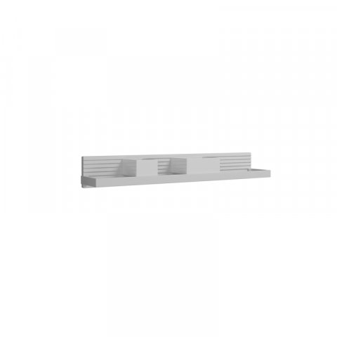 Burgbad Fiumo wall panel, with metal railing, with pleated structure, ACDY080