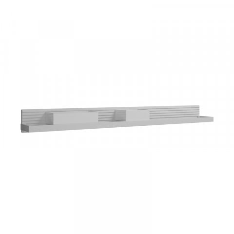 Burgbad Fiumo wall panel, with metal railing, with pleated structure, ACDY120