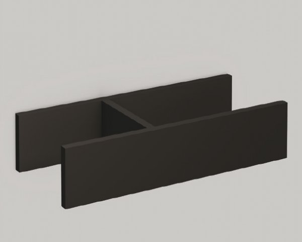 Alape Folio compartment divider for organizer box FU.BX2, W: 126 mm, H...