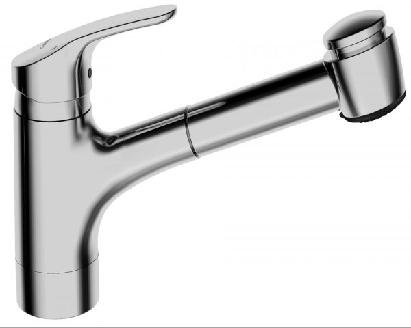 Hansa HANSAMIX kitchen faucet, low pressure, copper pipe connection, 235 mm projection, 01361183