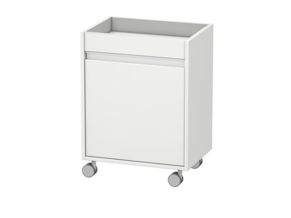 Duravit Ketho mobile pedestal 2530, 1 wooden door, stop left, 500mm