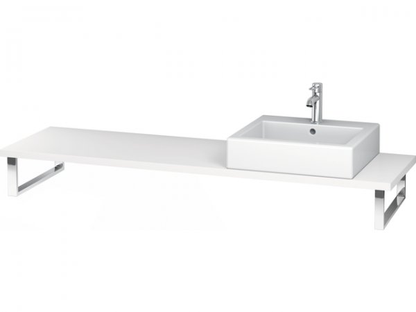Duravit L-Cube console for countertop and built-in washbasins, top thi...
